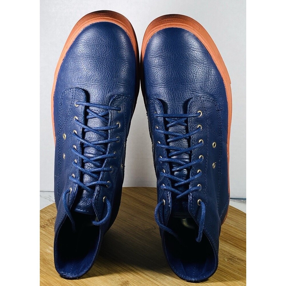 converse jack purcell leather High Top Sneakers Blue Sz Men10.5 Wo 12 - Picture 5 of 7
